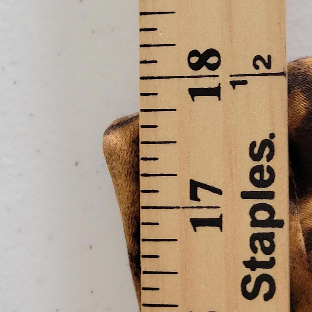 Jones New York Brown Animal Print Stretch Cropped Pants Women Size 14 - Picture 4 of 10